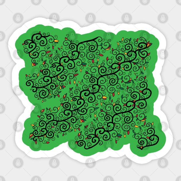 Lithuanian Vine Pattern Sticker by JonGrin